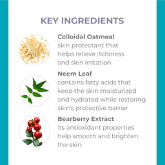 Derma E Eczema Relief Cream label highlights vegan and gluten-free clean beauty promise.