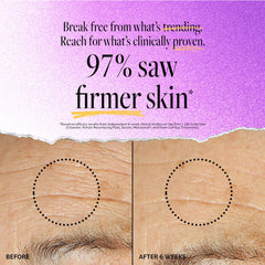 Derma E Firming DMAE Moisturizer texture swatch on skin with glow