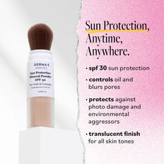 Derma E mineral sunscreen 0.16 oz container ready for on-the-go SPF protection.