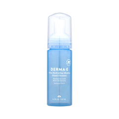 Derma E Ultra Hydrating Cloud Cleanser bottle pour for gentle makeup removal and hydration.
