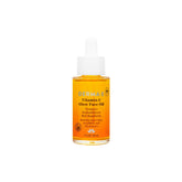 Derma E Vitamin C Glow Face Oil bottle ready for application, offering radiant hydration