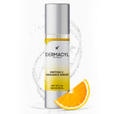 Dermacyl peptide-vitamin-c-serum bottle with easy pump for daily use