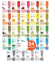 DERMAL 24-Combo Pack variety masks for daily hydration and healthy-looking skin