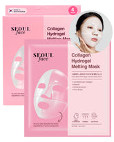 DERMAL Collagen Hydrogel Mask pack closeup shows premium hydration for glowing skin.