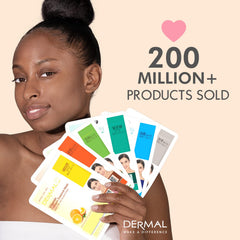 DERMAL Korean collagen face mask collection-variants offers soothing options for sensitive skin.