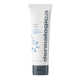 Dermalogica Active Moist bottle front shows lightweight, oil-free hydration for daily skin comfort.
