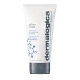 Dermalogica Active Moist bottle demonstrates oil-free hydration for refreshed, non-greasy skin.