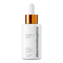 Dermalogica Biolumin-C Serum bottle close-up highlighting brightening formula