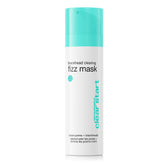 Dermalogica Clear Start fizz mask application closeup shows purifying pore cleansing.