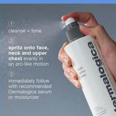 Dermalogica Multi-Active Toner ingredients offer soothing hydration and prep for moisture absorption.