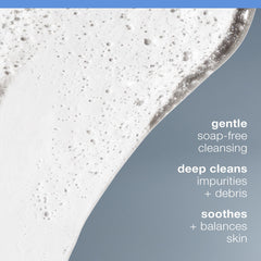 Dermalogica Special Cleansing Gel foaming lather closeup for refreshing, non-drying cleanse