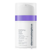 Dermalogica Stabilizing Repair Cream jar closeup, helps calm sensitive skin.
