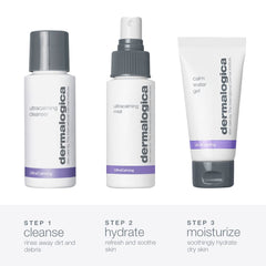 Dermalogica Ultracalming Water-Gel Moisturizer jar hydrates and fortifies the skin barrier.