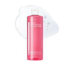 DERMALOGY bottle close-up showing soothing cleansing action