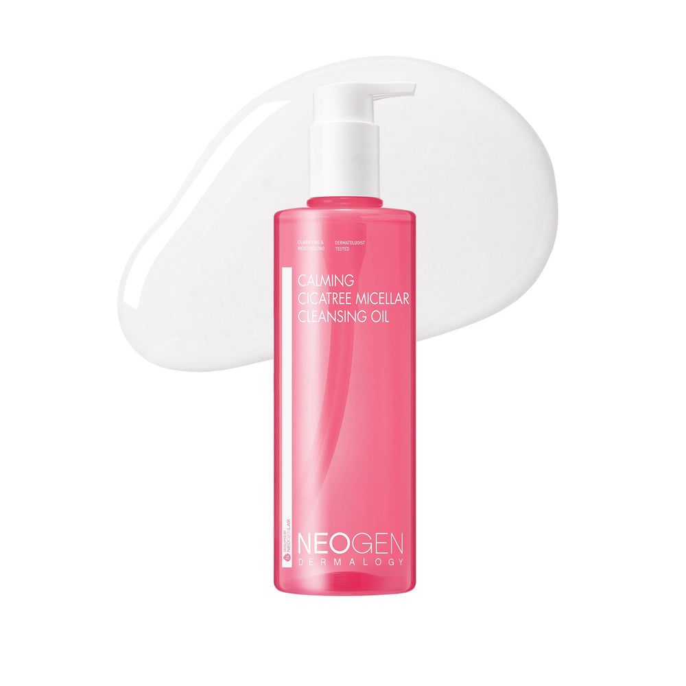DERMALOGY by NEOGENLAB Calming Cleansing Oil bottle closeup for gentle makeup removal