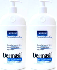 Dermasil dry skin lotion bottle for daily moisture and smoother skin