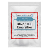 Dermaskin Labs Olive 1000 emulsifier pours for silky, stable emulsions.