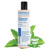Dermasolve shampoo bottle with label, signaling a soothing scalp solution