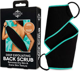 Dermasuri back scrubber with straps for easy back cleansing