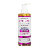 DERMATOUCH Retinol Face Cleanser bottle showcasing a hydrating, refreshing daily cleanse for radiant skin