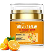 DERMAXGEN vitamin C cream tube close-up highlighting brightening formula.