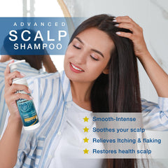 DERPHEA psoriasis shampoo lather shows cleansing action for flakes