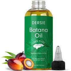 Dersie Batana Oil 4oz bottle ready for scalp nourishment and hair care.