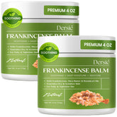 Dersie Frankincense Balm pack-2-tub showing convenient two-pack for targeted muscle relief.