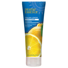 Desert Essence Italian Lemon Conditioner applied to hair for smoother detangling.