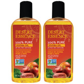 Desert Essence Jojoba Oil bottle 2-pack for versatile skin and hair care.