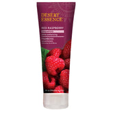 Desert Essence Red Raspberry Shampoo bottle delivering lasting shine.