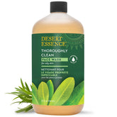 Desert Essence Thoroughly Clean Face Wash tea tree oil bottle for pore cleansing