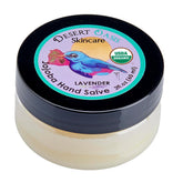 Desert Oasis Skincare lavender hand salve bottle soothing dry hands