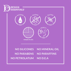 Design Essentials Agave & Lavender blow-dry glide showcases faster styling without excess heat.