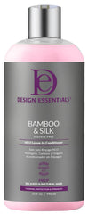 Design Essentials Bamboo & Silk HCO Leave-In bottle for smooth, protected heat styling