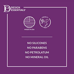 Design Essentials post-wash hair looks soft and manageable