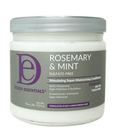 Design Essentials Rosemary & Mint conditioner bottle front promotes scalp stimulation and moisture