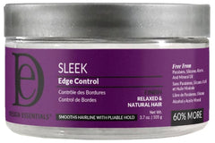 Design Essentials Sleek Edge Control packaging for easy daily edge smoothing.