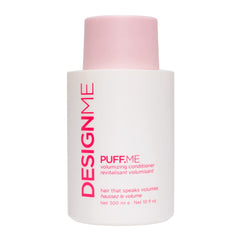Design.Me PUFF.ME bottle on shelf highlighting volume-boosting formula