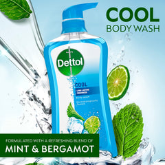 Dettol mint-bergamot imagery conveys invigorating scent for a refreshing morning routine.