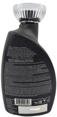 Devoted Creations Black Obsession bottle pump shows easy, even application.
