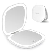 deweisn compact mirror front view with 56 LEDs for bright, adjustable makeup lighting