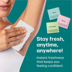 Dew Well Deodorant Wipes after-workout cleanup and cooling feel