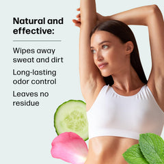 Dew Well Deodorant Wipes aluminum-free formula for gentle care