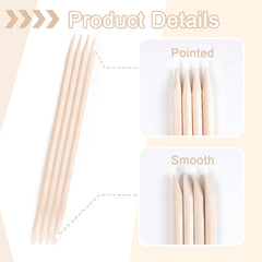 DF DUALFERV 4.5 inch orange wood sticks suited for nail maintenance