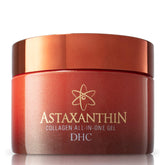 DHC Astaxanthin Collagen Gel jar close-up highlighting lightweight hydration for all skin types.