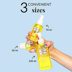 DHC Deep Cleansing Oil rinse scene emphasizes residue-free finish