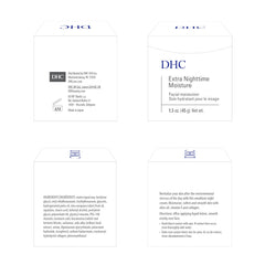 DHC Extra Nighttime Moisture ingredients-olive-oil reveals nourishing botanical blend for skin.