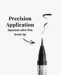 DHC Liquid Eyeliner EX water-resistant swatch highlights smudge-proof wear.