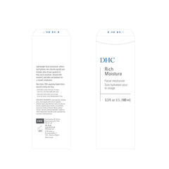 DHC Rich Moisture absorbs quickly into dry skin for lasting softness